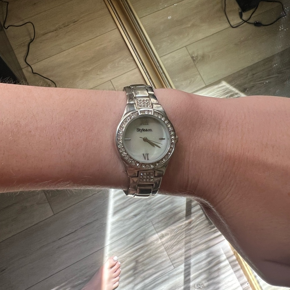 Silver watch